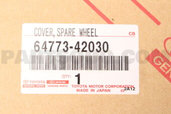 6477342030 COVER, SPARE WHEEL