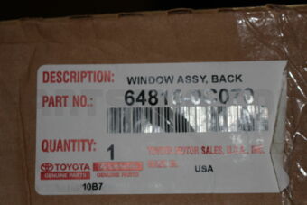 648100C070 WINDOW ASSY, BACK