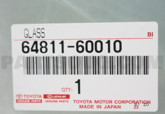6481160010 GLASS, BACK WINDOW