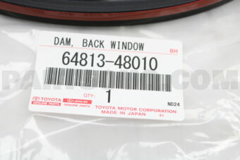 6481348010 MOULDING, BACK WINDOW, OUTSIDE