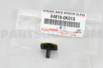 648180K010 SPACER, BACK WINDOW GLASS