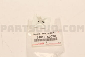 6481960030 Toyota SPACER, BACK WINDOW GLASS, NO.2