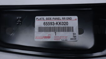 65593KK020 Toyota PLATE  SIDE PANEL RR