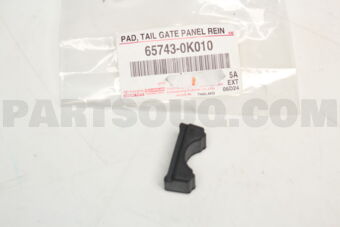 657430K010 Toyota PAD  TAIL GATE PANEL