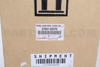 6700102470 Toyota PANEL SUB-ASSY, FRONT DOOR, RH