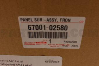 6700102580 PANEL SUB-ASSY, FR D