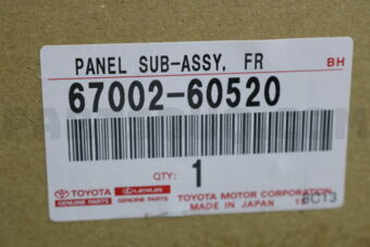 6700260520 PANEL SUB-ASSY, FRONT DOOR, LH