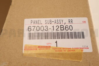 6700312B60 PANEL SUB-ASSY, RR