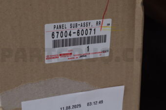 6700460071 PANEL SUB-ASSY, REAR DOOR, LH