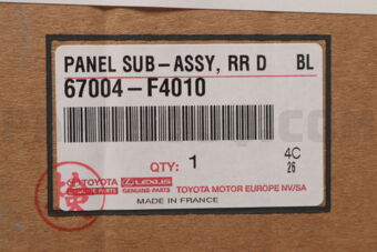 67004F4010 PANEL SUB-ASSY RR