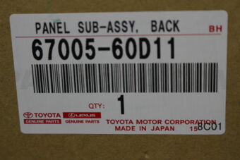 6700560D11 PANEL SUB-ASSY, BACK DOOR