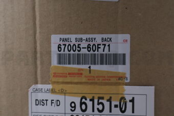 6700560F71 Toyota PANEL SUB-ASSY  BACK