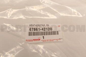 6786142120 Toyota WEATHERSTRIP  FR