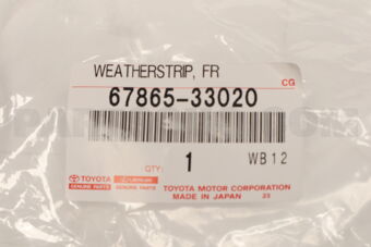 6786533020 Toyota WEATHERSTRIP  FR