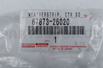 6787326020 WEATHERSTRIP  CTR