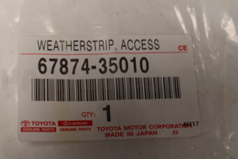 6787435010 Toyota WEATHERSTRIP, ACCESS PANEL, REAR LH