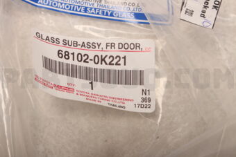 681020K221 GLASS SUB-ASSY  FR D