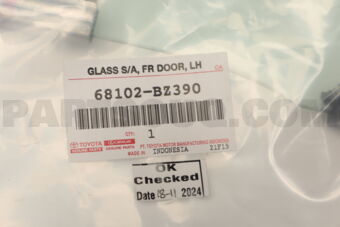 68102BZ390 Toyota GLASS SUB-ASSY, FR D