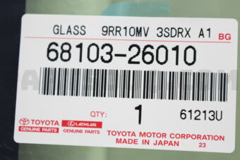 6810326010 WINDOW ASSY, SIDE, FRONT RH