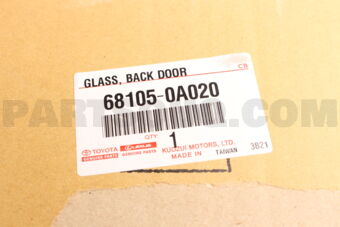 681050A020 Toyota GLASS SUB-ASSY  BACK