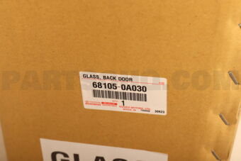 681050A030 GLASS SUB-ASSY, BACK