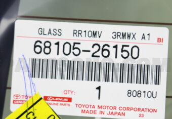 6810526150 GLASS, BACK DOOR