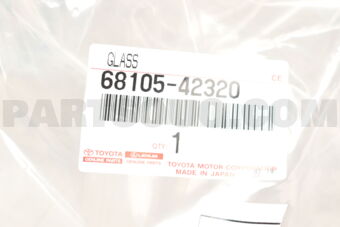 6810542320 GLASS SUB-ASSY, BACK