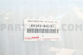 68163BZ191 WEATHERSTRIP, RR DOO