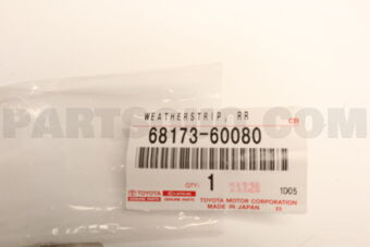 6817360080 Toyota WEATHERSTRIP  RR