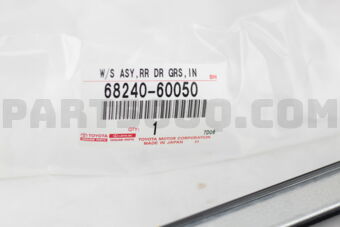 6824060050 WEATHERSTRIP ASSY, REAR DOOR GLASS, INNER LH