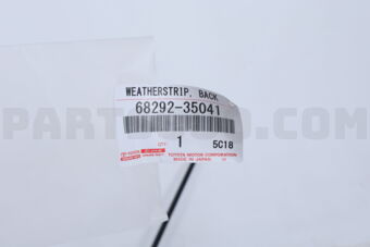 6829235041 WEATHERSTRIP  BACK