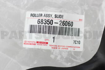 6835026060 ROLLER ASSY, SLIDE DOOR, LOWER RH