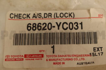 68620YC031 Toyota CHECK A/S,DR (LOCK)