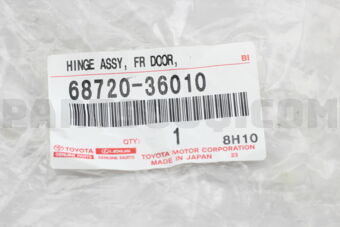 6872036010 HINGE ASSY, FRONT DOOR, UPPER LH