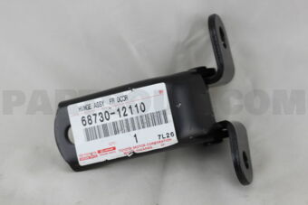 6873012110 HINGE ASSY, FRONT DOOR, LOWER, RH/
