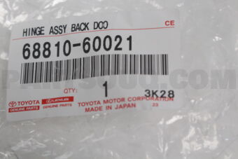 6881060021 Toyota HINGE ASSY  BACK