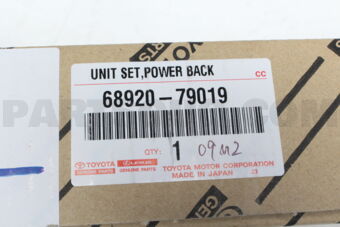 6892079019 UNIT SET, POWER BACK