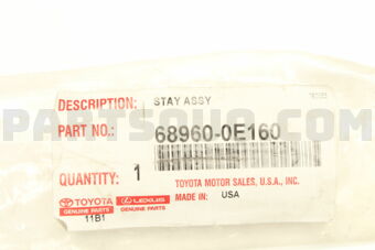 689600E160 STAY ASSY  BACK
