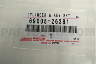 6900526381 CYLINDER SET, LOCK