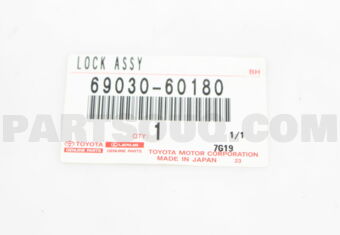 6903060180 LOCK ASSY, FRONT DOOR, RH