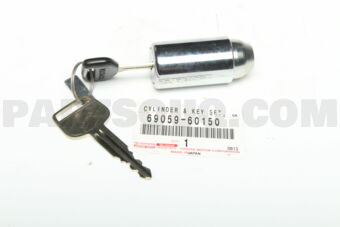 6905960150 CYLINDER & KEY SET, SPARE WHEEL LO