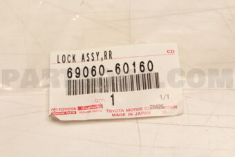 6906060160 Toyota LOCK ASSY  RR DOOR
