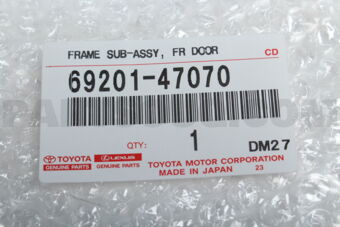 6920147070 FRAME SUB-ASSY, FR