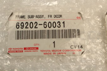 6920260031 Toyota FRAME SUB-ASSY  FR
