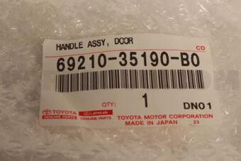 6921035190B0 Toyota HANDLE ASSY, DOOR