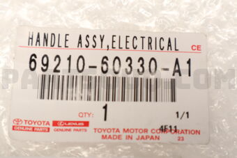 6921060330A1 Toyota HANDLE ASSY, DOOR