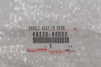 6922095D00 Toyota HANDLE ASSY, FRONT DOOR OUTSIDE, LH
