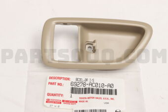 69278AC010A0 BEZEL, FRONT DOOR INSIDE HANDLE,