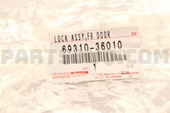 6931036010 LOCK ASSY, FRONT DOOR, RH
