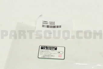6933960020 PLATE, CHILD PROTECTOR LOCK CAUTIO